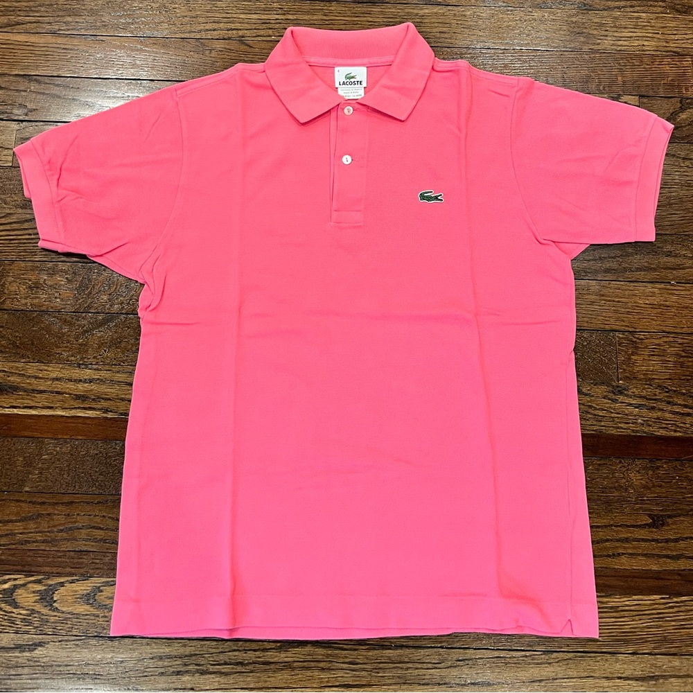 Pink Lacoste Polo - Size 4